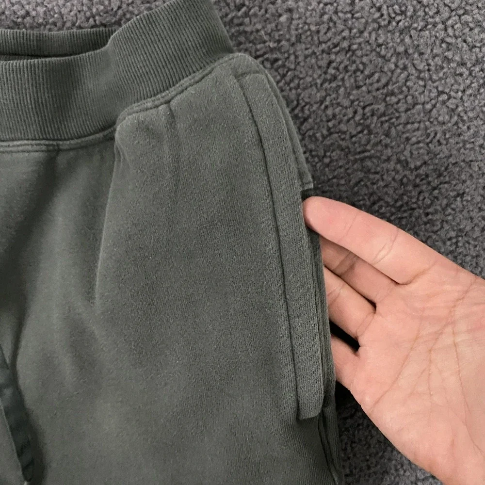 Lululemon Steady State Jogger Pants Mens Small Green Fleece Sweatpants LM5AVSS - Picture 2 of 10